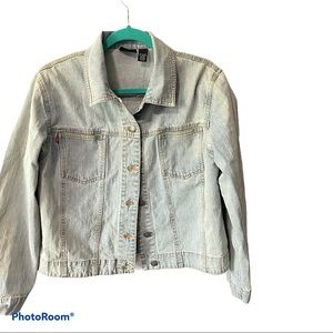 Chico’s light acid washed 1990’s Jean jacket 8